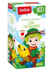 HERBATKA DLA DZIECI - LIPA, RUMIANEK I MIĘTA BIO (20 x 1,5 g) 30 g - APOTHEKE