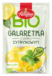 GALARETKA Z AGAREM O SMAKU CYTRYNOWYM BEZGLUTENOWA BIO 40 g - AMYLON