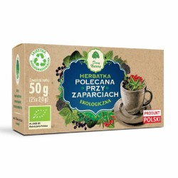 HERBATKA POLECANA PRZY ZAPARCIACH BIO (25 x 2 g) 50 g - DARY NATURY
