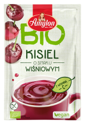 KISIEL INSTANT O SMAKU WIŚNIOWYM BEZGLUTENOWY BIO 30 g - AMYLON