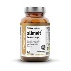 KAPSUŁKI NA KONTROLĘ WAGI (SLIMVIT) BEZGLUTENOWE 60 szt. - PHARMOVIT (HERBALLINE)