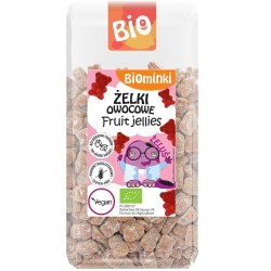 ŻELKI OWOCOWE BEZ DODATKU CUKRÓW BEZGLUTENOWE BIO 400 g - BIOMINKI