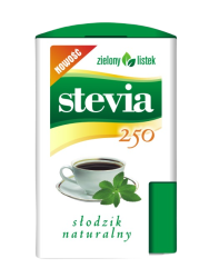 STEVIA PASTYLKI W DOZOWNIKU (250 szt) 13 g - ZIELONY LISTEK