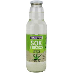 SOK Z BRZOZY Z KAWAŁKAMI ALOESU 750 ml - NATURAVENA