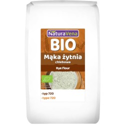 MĄKA ŻYTNIA CHLEBOWA TYP 720 BIO 1 kg - NATURAVENA