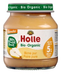 GRUSZKA BEZ DODATKU CUKRÓW BEZGLUTENOWA OD 5 MIESIĄCA DEMETER BIO 125 g (SŁOIK) - HOLLE