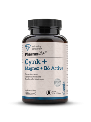 CYNK + MAGNEZ + WITAMINA B6 ACTIVE BEZGLUTENOWY 120 KAPSUŁEK - PHARMOVIT (CLASSIC)