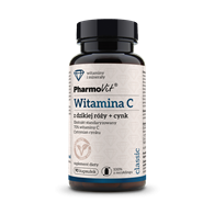 WITAMINA C Z DZIKIEJ RÓŻY + CYNK BEZGLUTENOWE 90 KAPSUŁEK - PHARMOVIT (CLASSIC)