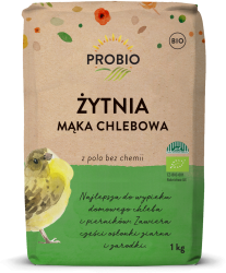MĄKA ŻYTNIA CHLEBOWA TYP 720 BIO 1 kg - PROBIO