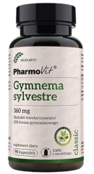 GURMAR EKSTRAKT (GYMNEMA SYLVESTRE) (360 mg) BEZGLUTENOWA 90 KAPSUŁEK - PHARMOVIT (CLASSIC)