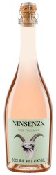 WINO BEZALKOHOLOWE FRIZZANTE RÓŻOWE SŁODKIE MUSUJĄCE BIO 750 ml - VINSENZA