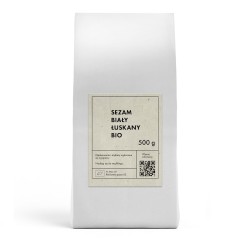 SEZAM BIAŁY ŁUSKANY BIO 500 g - THE PLANET