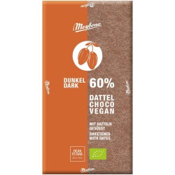 TABLICZKA KAKAOWA 60 % SŁODZONA DAKTYLAMI BIO 80 g - MEYBONA