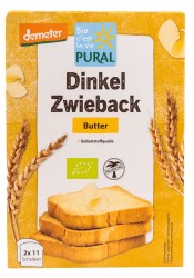 SUCHARKI ORKISZOWE MAŚLANE BIO 200 g - PURAL