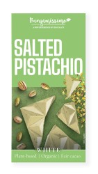 TABLICZKA KAKAOWA PISTACJE - SÓL HIMALAJSKA BEZGLUTENOWA BIO 60 g - BENJAMISSIMO